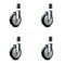Service Caster Regency Work Table Caster Replacement Set REG-SCC-EX20S514-PPUB-BLK-112-4 - alternate 2